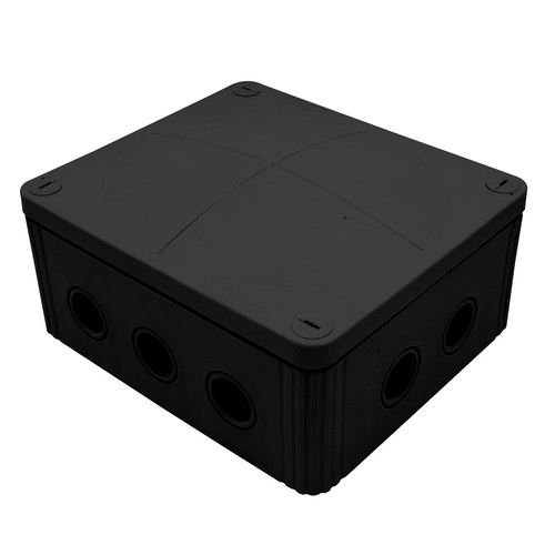  Waterproof Junction Box (160mm) 10 Way Black