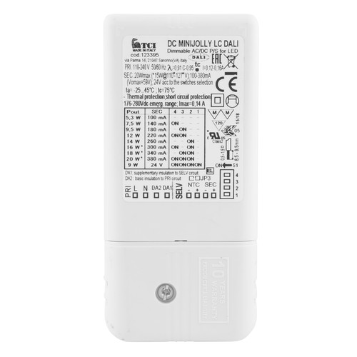 Dali Dimmable LED Driver (Constant Current & Constant Voltage) 5.3W-20W 24V
