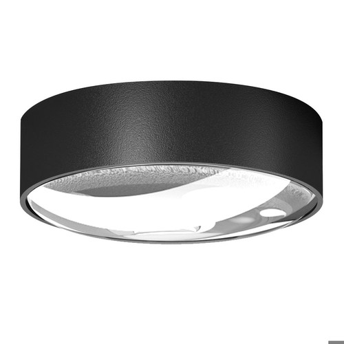 Convex Surface Slim LED Downlight 240V Black 6W