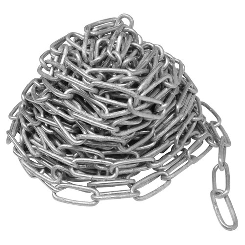 Hot Dip Welded 3mm Ceiling Chain 10m Silver