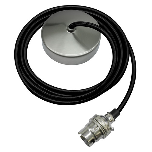 Dome Pendant Kit 2m Cable 100W Black / Nickel