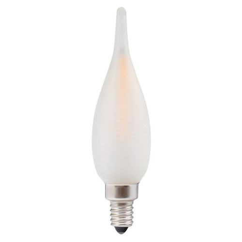 LED Matt Satin Candle Lamp E10 90lm GS1 1W 2700K Warm White