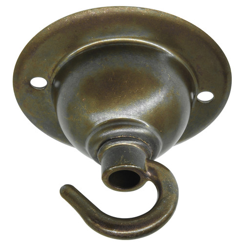 Ceiling Hook Plate Antique Brass