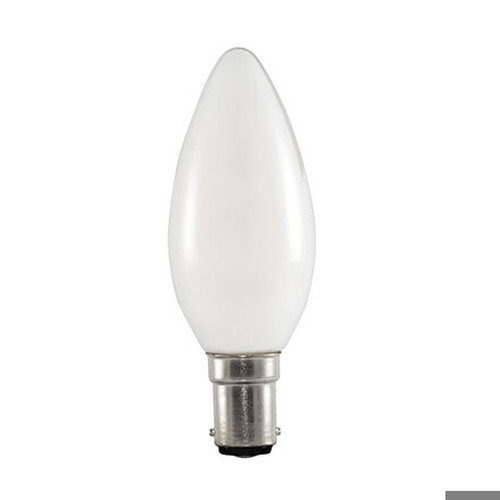 LED Candle Lamp Dim to Warm SBC 470lm 5W 2000K - 2700K Warm White