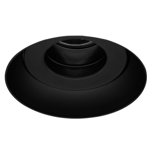 Trimless Connect Fire-Rated Fixed Clear Downlight Baffle GU10 240V Black 50W