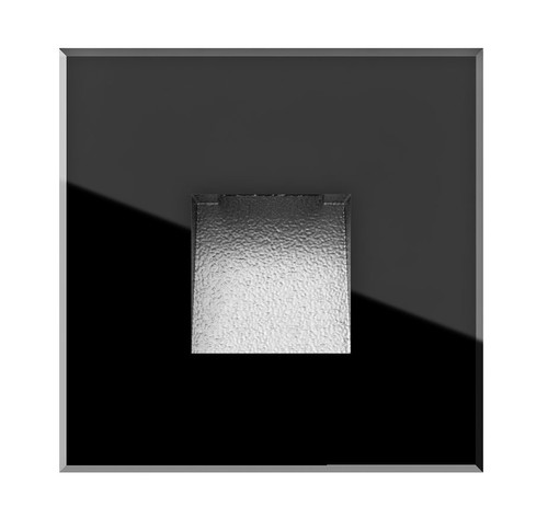 Glass LED Low Level 1.5W Black 3000K Warm White