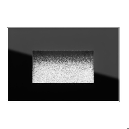 Glass LED Low Level 2.5W Black 3000K Warm White