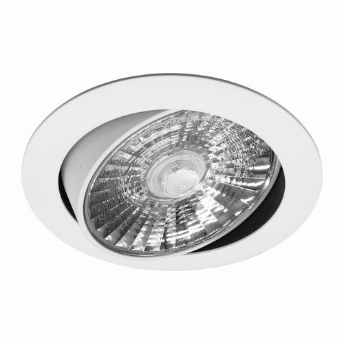 Blaze Fire Rated Adjustable LED Downlight Warm White (3000K) 9W  White