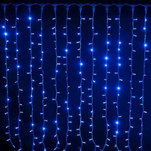 12 Flashing Strip Curtain (With Controller) 24V Indoor/Outdoor Blue Green Cable