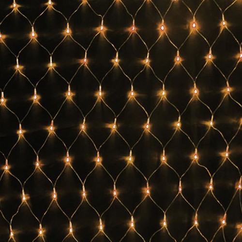 Extension 1-5 Set Sparkle Net, 84 Lights, (With Controller) Outdoor, 600mm x 2100mm, 24V 3000K Warm White Black Cable