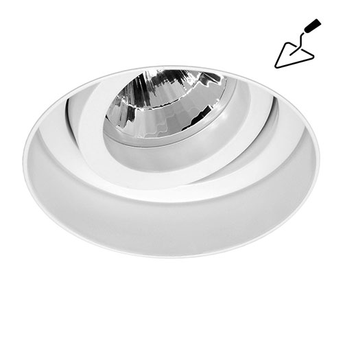 plaster in downlight
