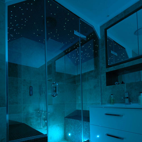 bathroom fibre optic lights