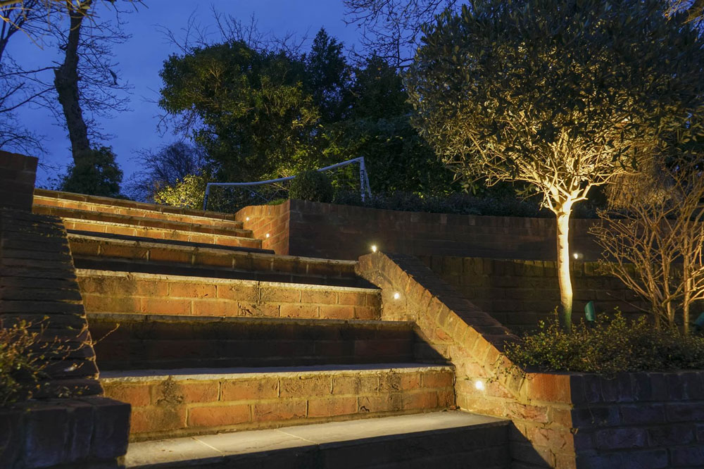 low level lights in stairs