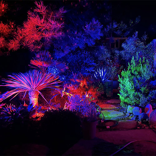 colour change outdoor lights
