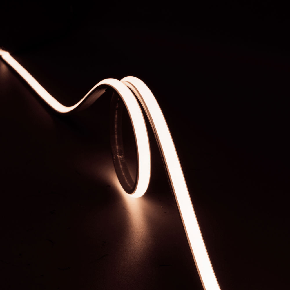 Super COB 240V LED tape glowing warm white