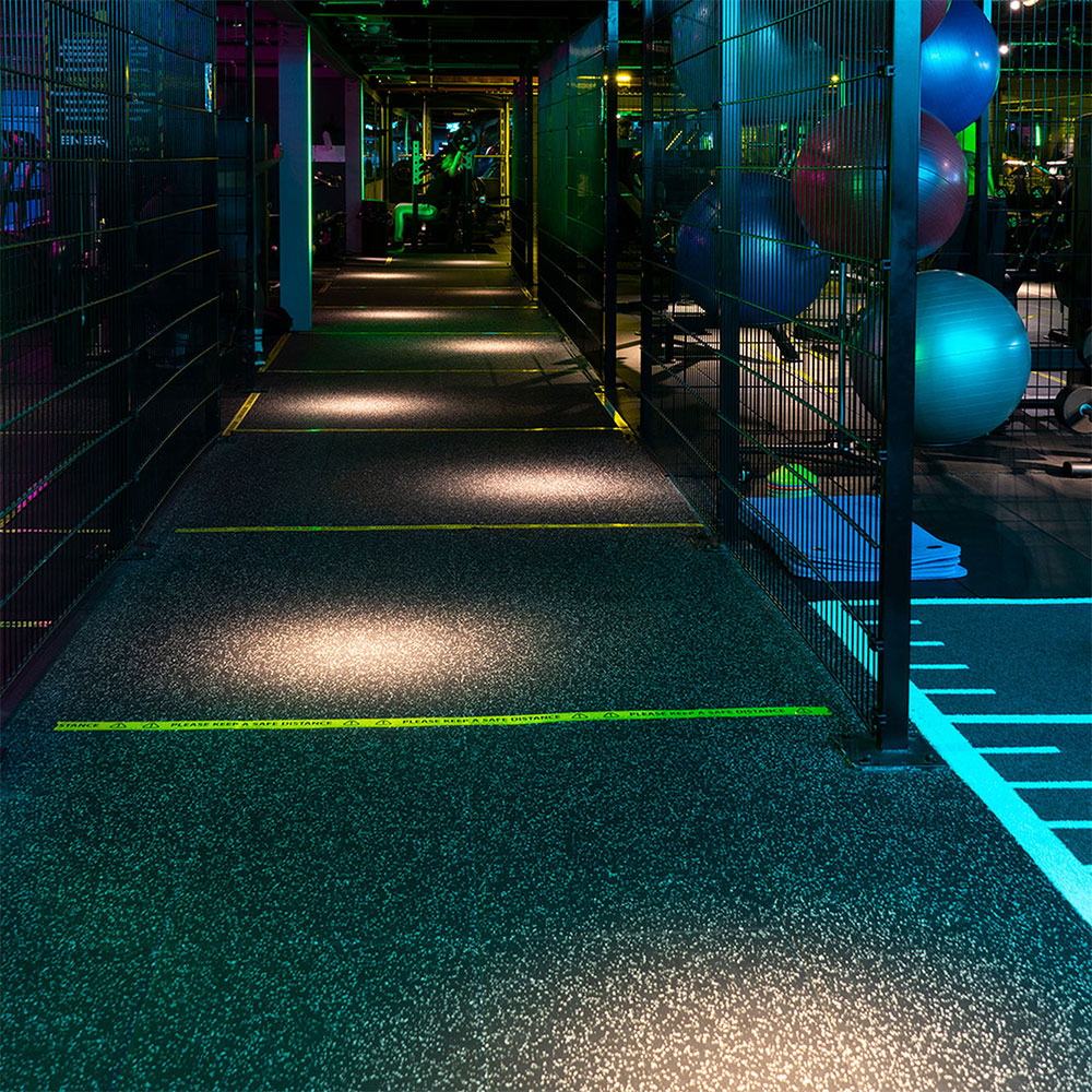optic lamps in gym