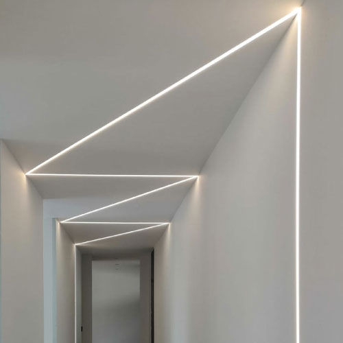 plaster in led profile hover
