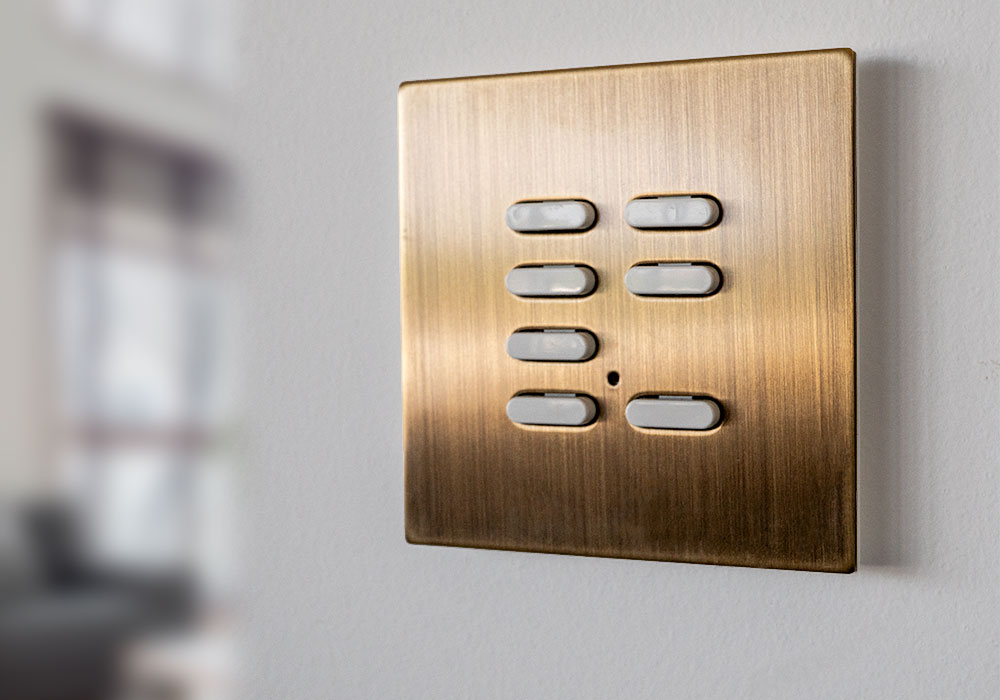 wise wireless intense keypad brass