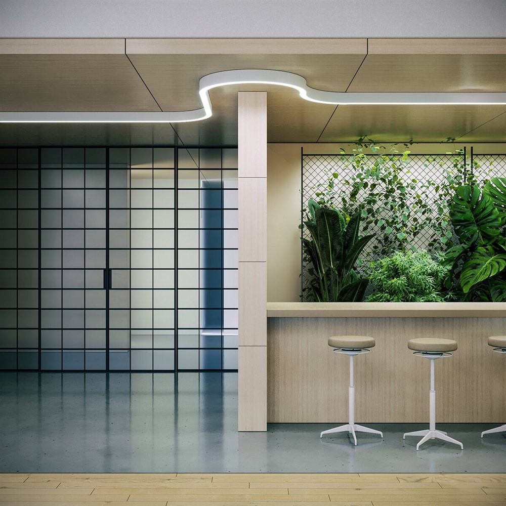 Serpent Plus above a restaurant interior